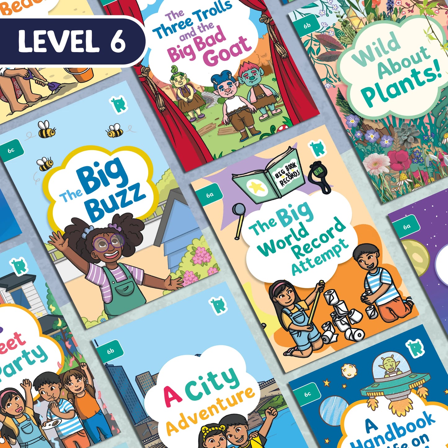 Twinkl Rhino Readers - Set of 18 Decodable Books - Level 6