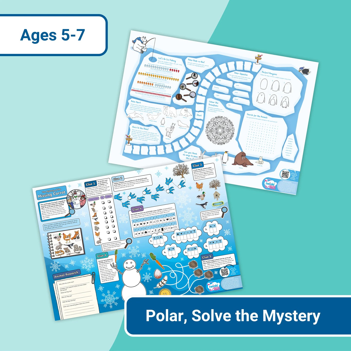 Giant Activity Mats - Polar, Solve the Mystery