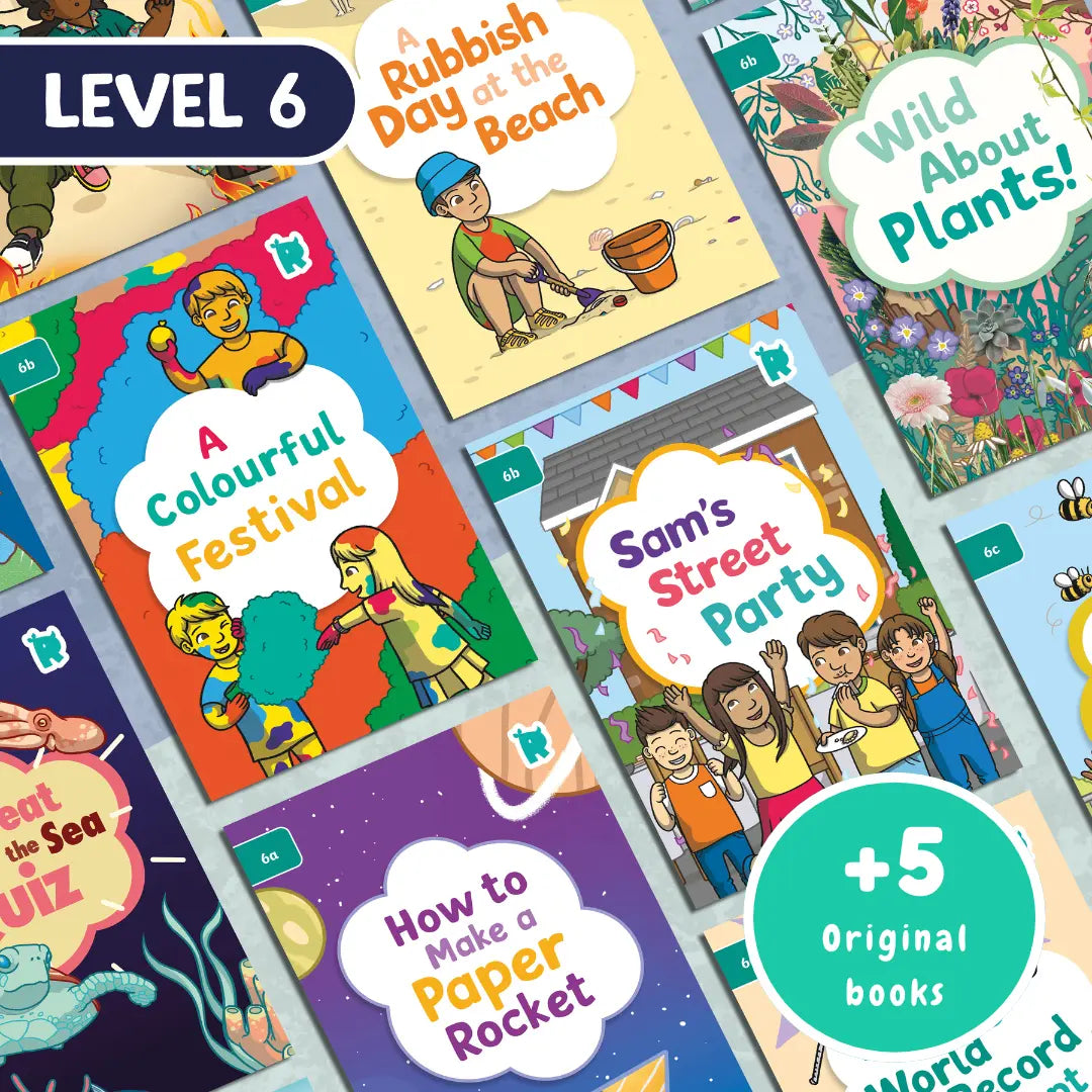 Twinkl Rhino Readers - 20 Decodable Reading Books - Level 6 + 5 originals