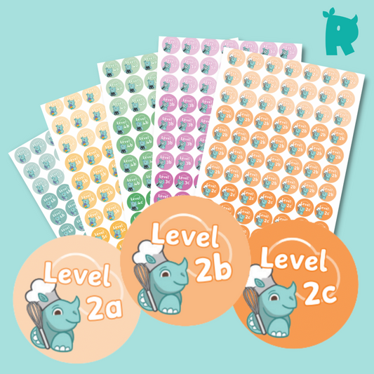 Twinkl Rhino Readers - Levels 2-6 Class Stickers