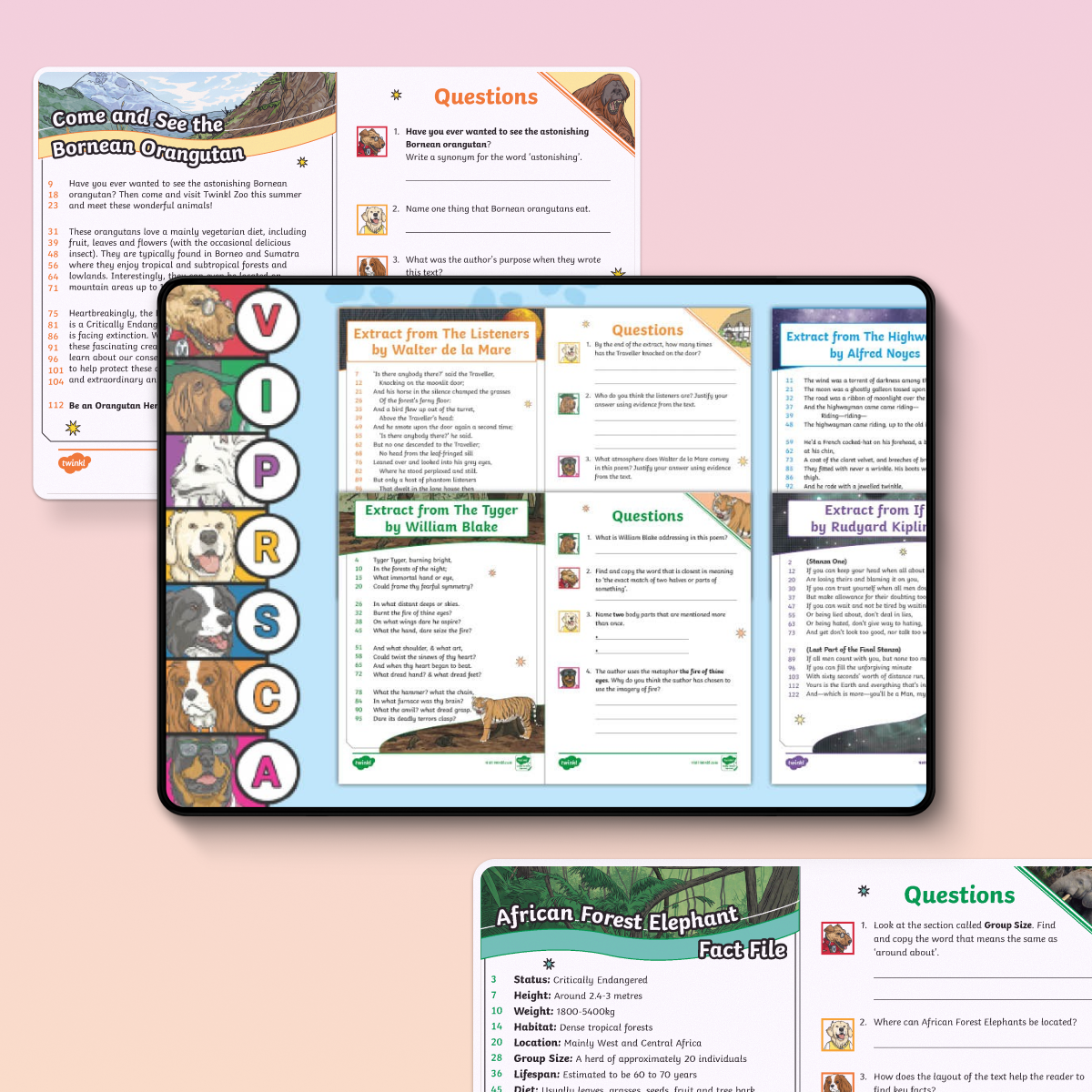 UKS2 60-Second Reads Fluency & Comprehension Bundle