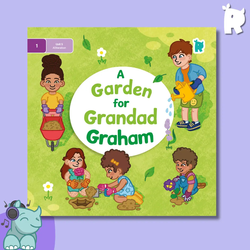 Twinkl Rhino Readers – A Garden for Grandad Graham (Level 1 / Unit 5)