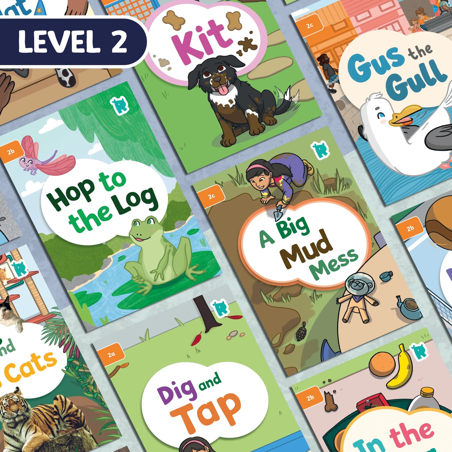 Twinkl Rhino Readers - Set of 24 Decodable Books - Level 2