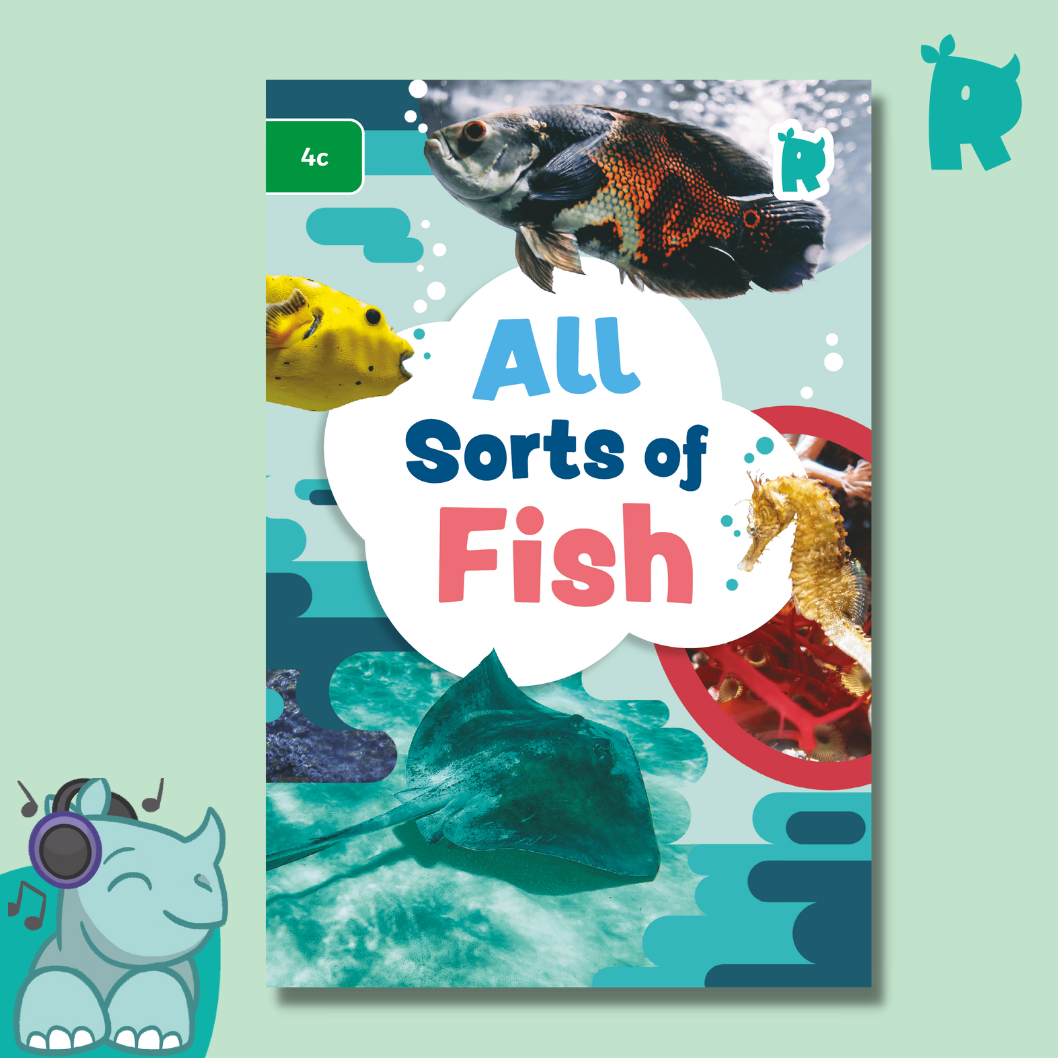 Twinkl Rhino Readers - All Sorts of Fish (Level 4c)