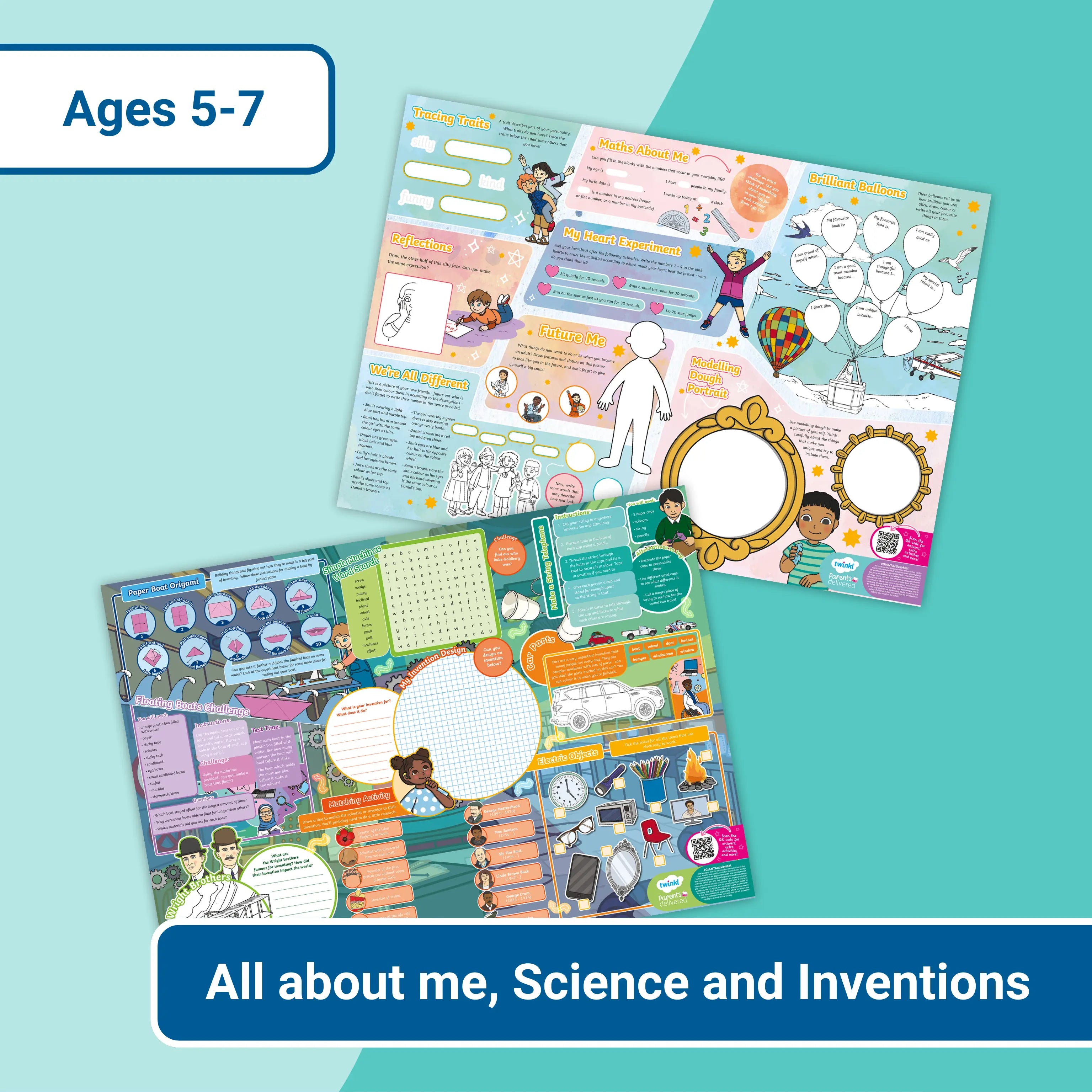 Giant Activity Mats - All About Me, Science and Inventions