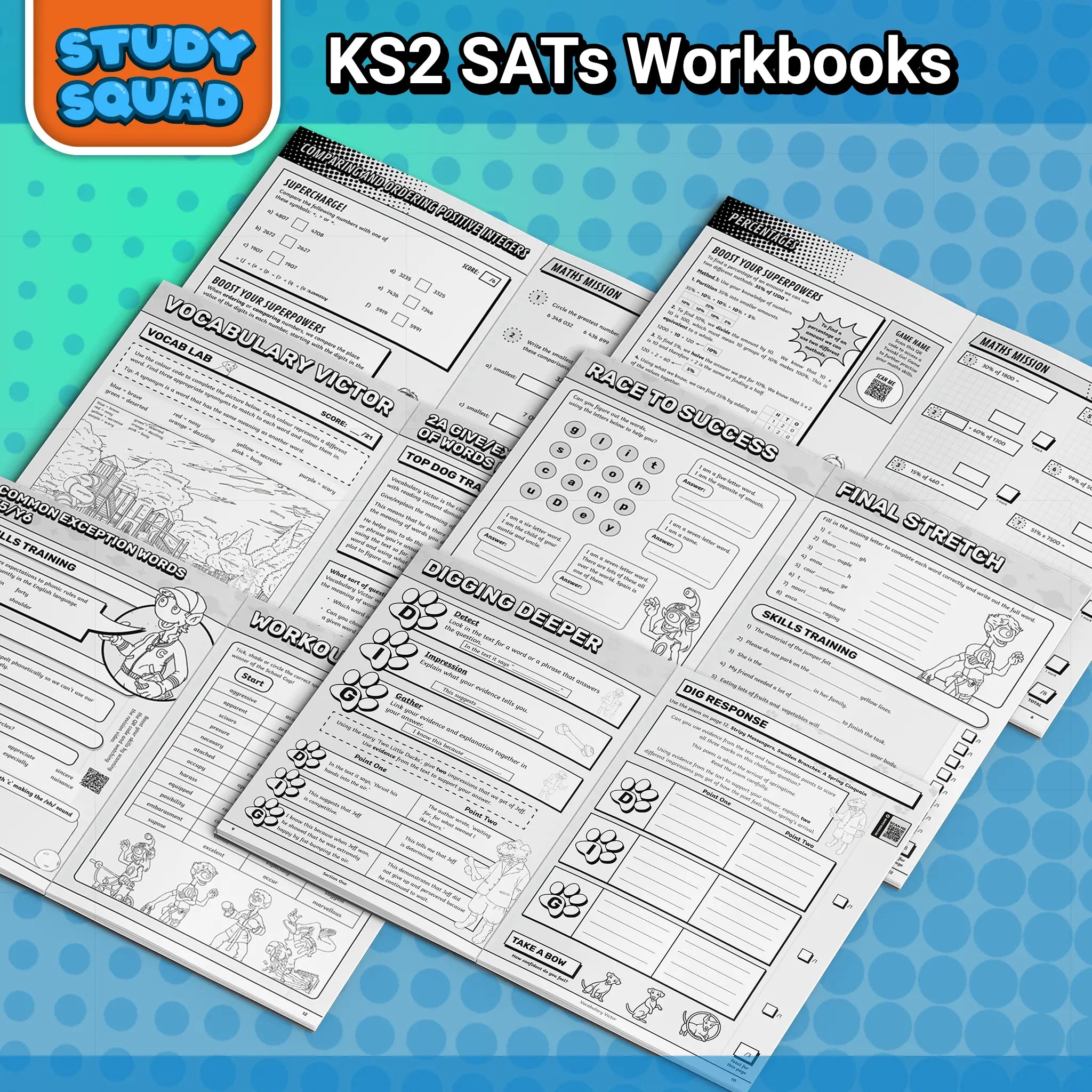 Study Squad - KS2 SATs Workbook Bundle