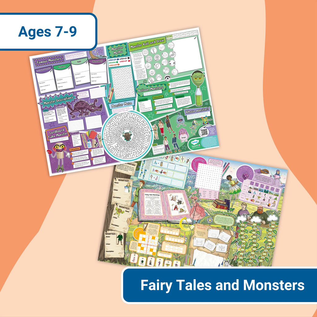 Giant Activity Mats - Monsters and Fairy Tales