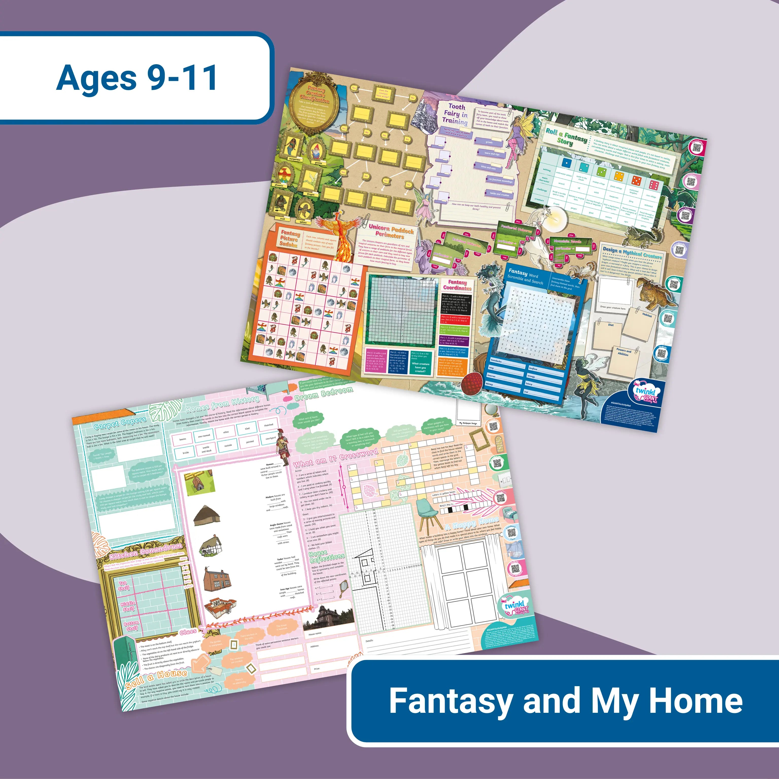 Giant Activity Mat - Fantasy and My Home