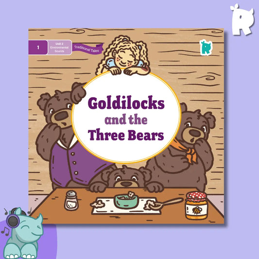 Twinkl Rhino Readers - Goldilocks and the Three Bears (Level 1 / Unit 2)