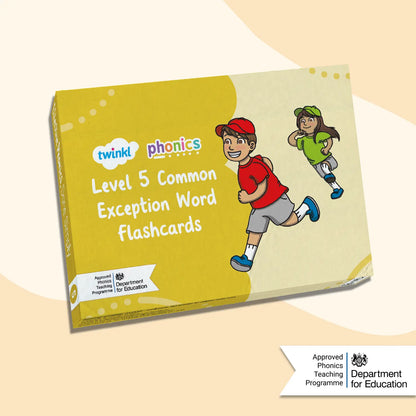 Twinkl Phonics - Level 5 Common Exception Words Flashcards