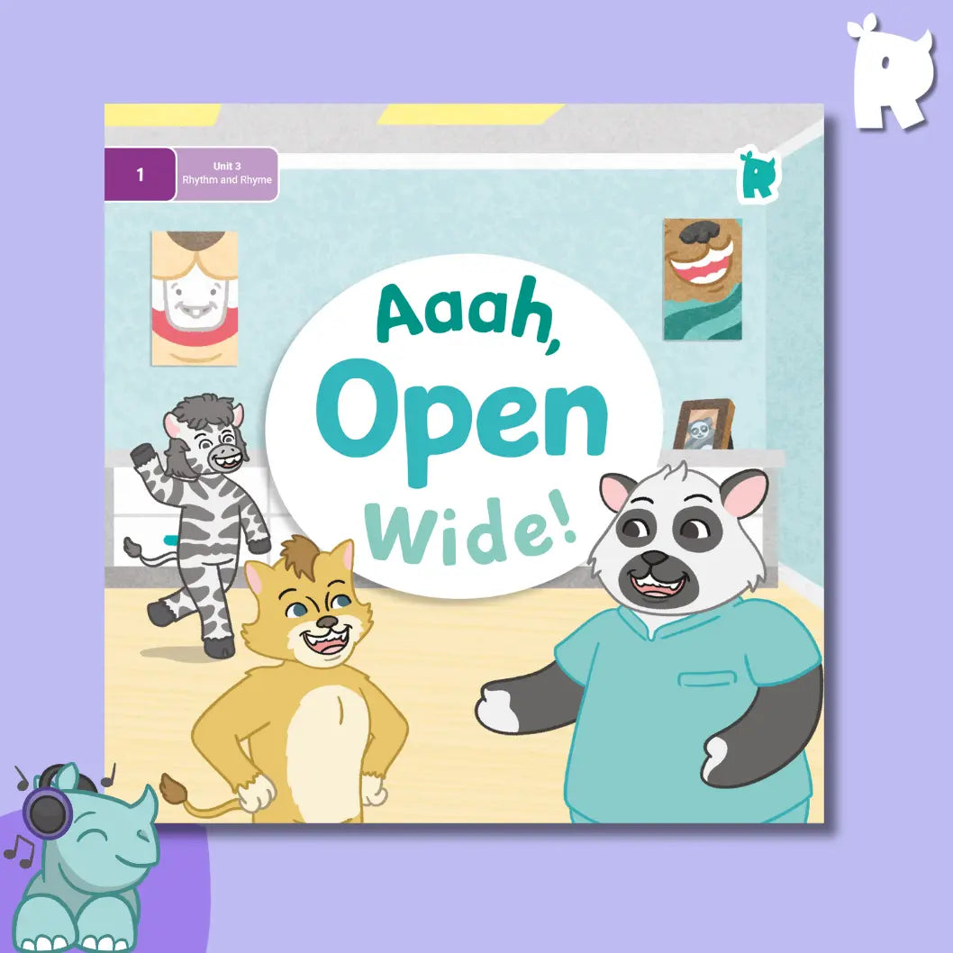 Twinkl Rhino Readers - Aaah, Open Wide! (Level 1 / Unit 3)