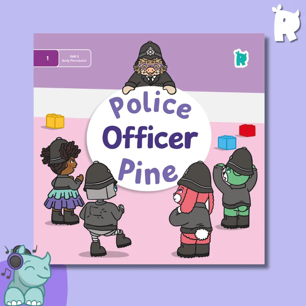 Twinkl Rhino Readers - Police Officer Pine (Level 1 / Unit 3)