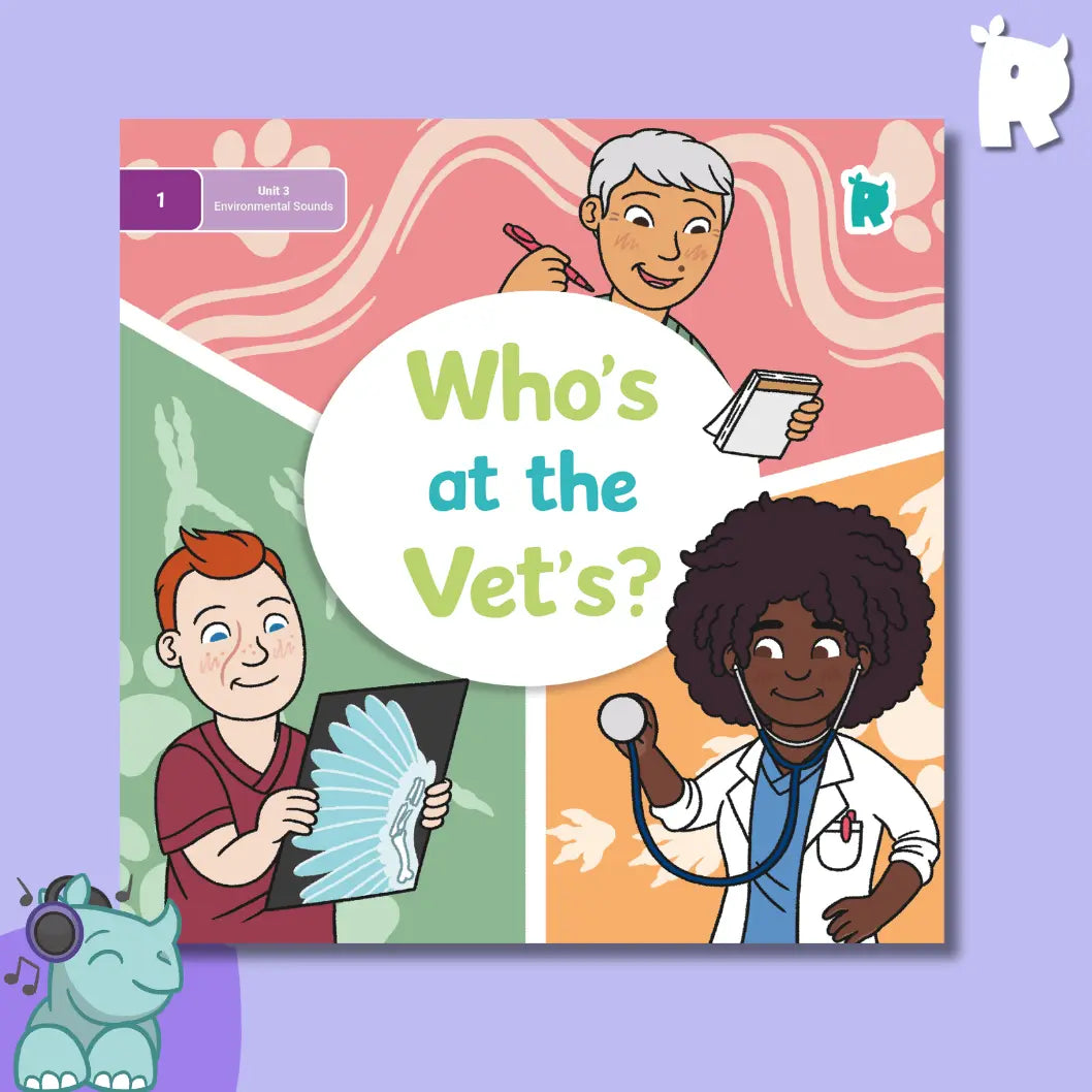 Twinkl Rhino Readers - Who’s at the Vet’s? (Level 1 / Unit 3)