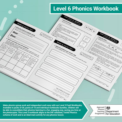 Twinkl Phonics – Level 6 Workbooks