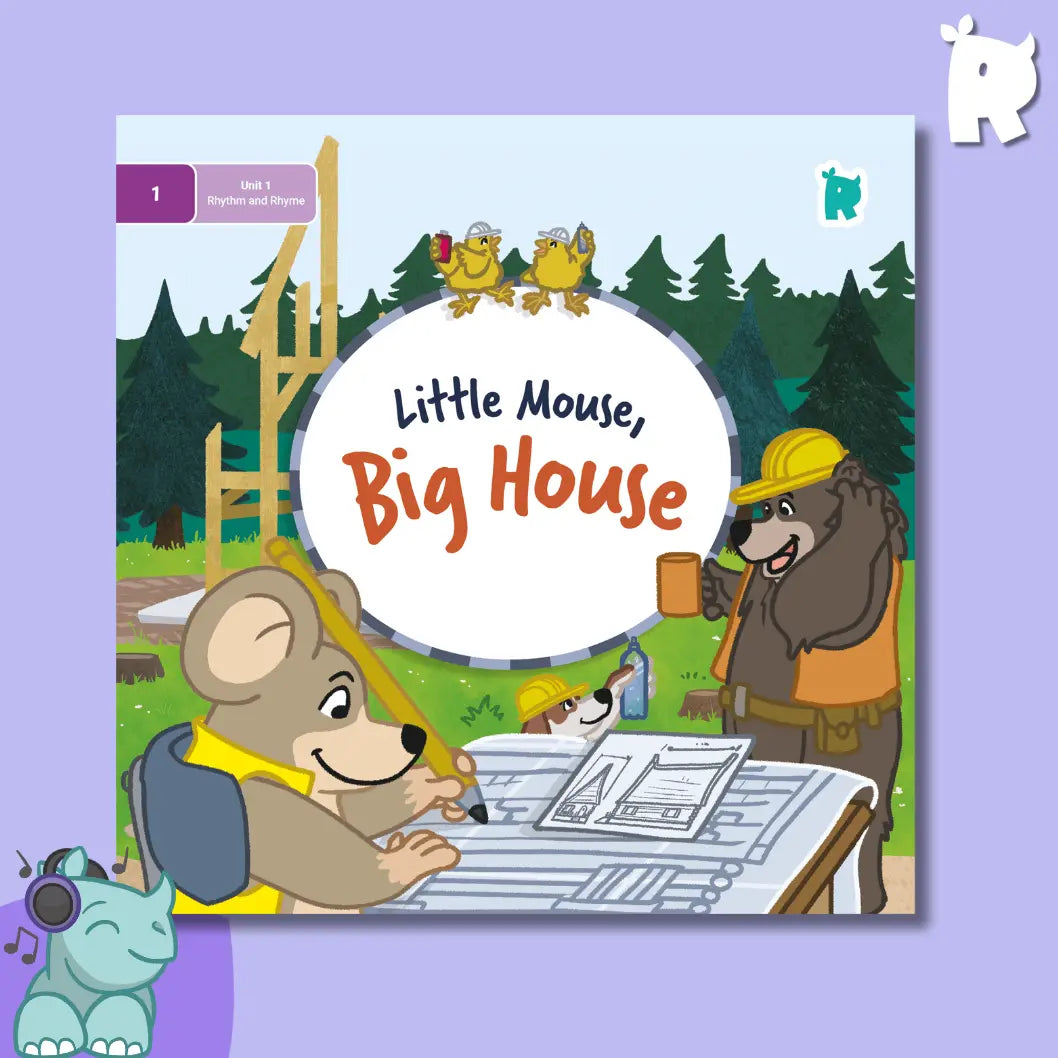 Twinkl Rhino Readers - Little Mouse, Big House (Level 1 / Unit 1)