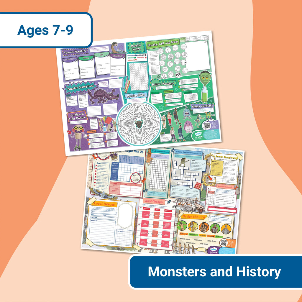 GIANT Activity Mat - Monsters and History