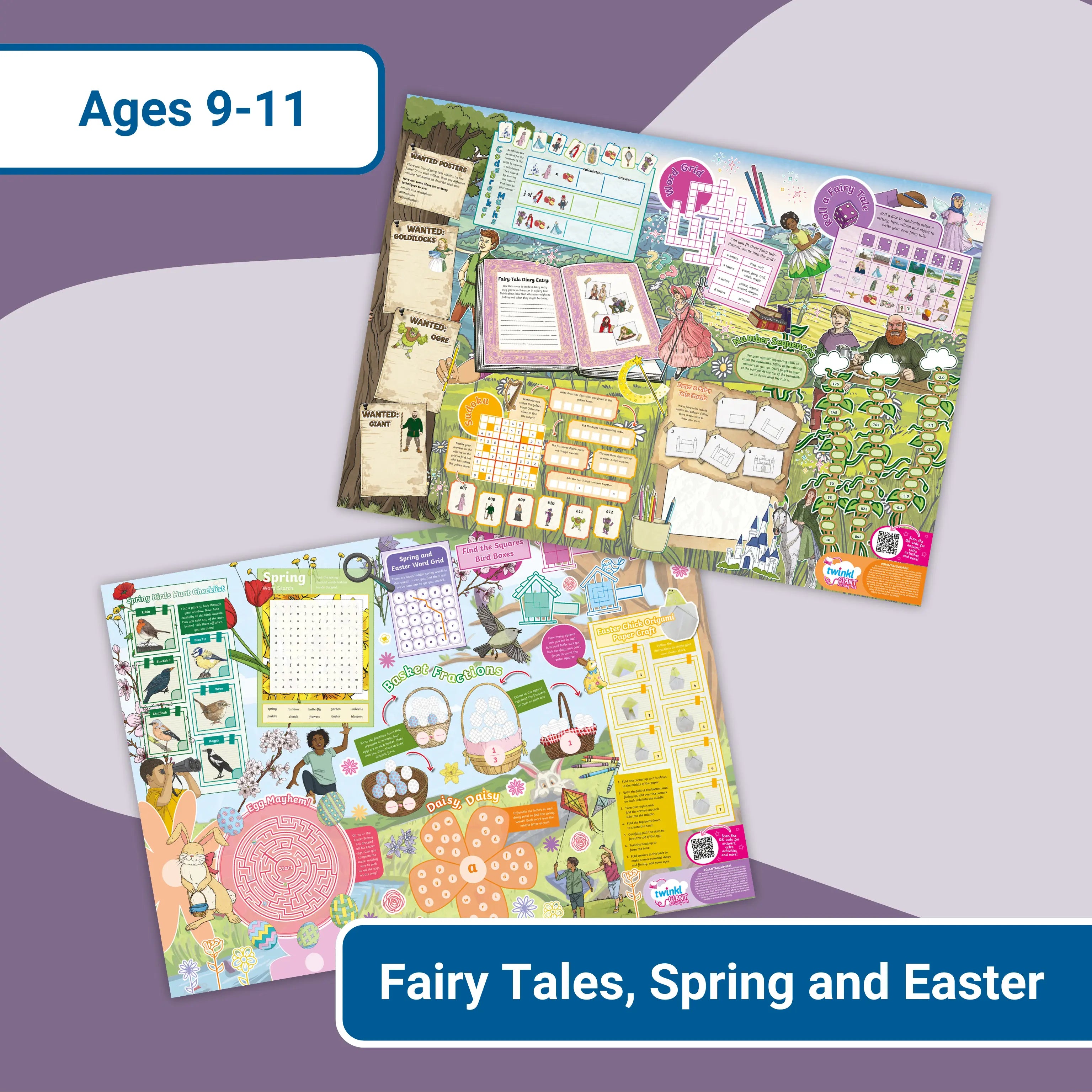 Giant Activity Mats - Fairy Tales, Spring and Easter