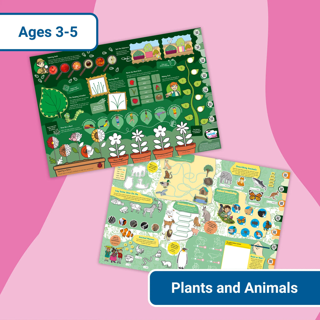 GIANT Activity Mats - Animals and Plants