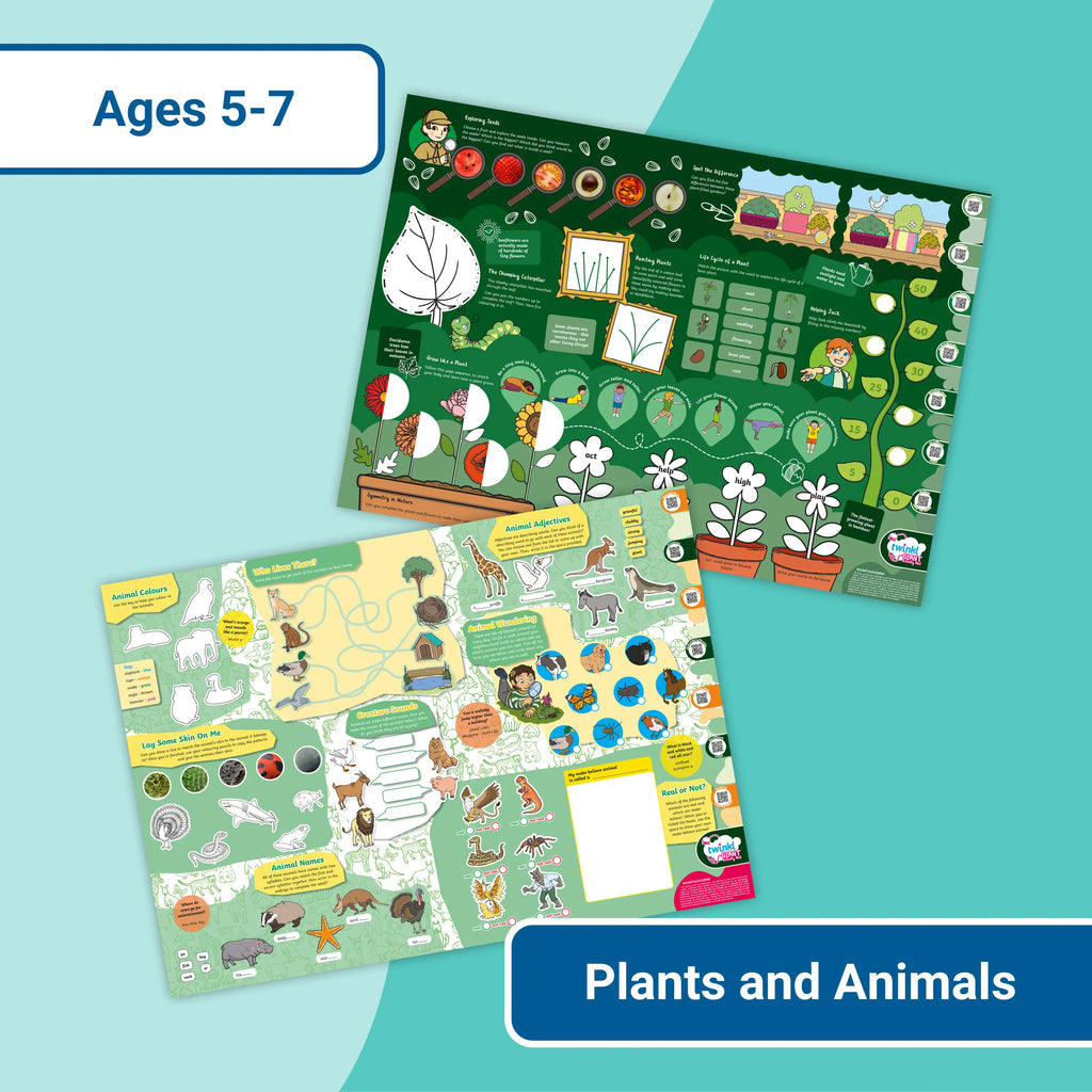 GIANT Activity Mats - Animals and Plants