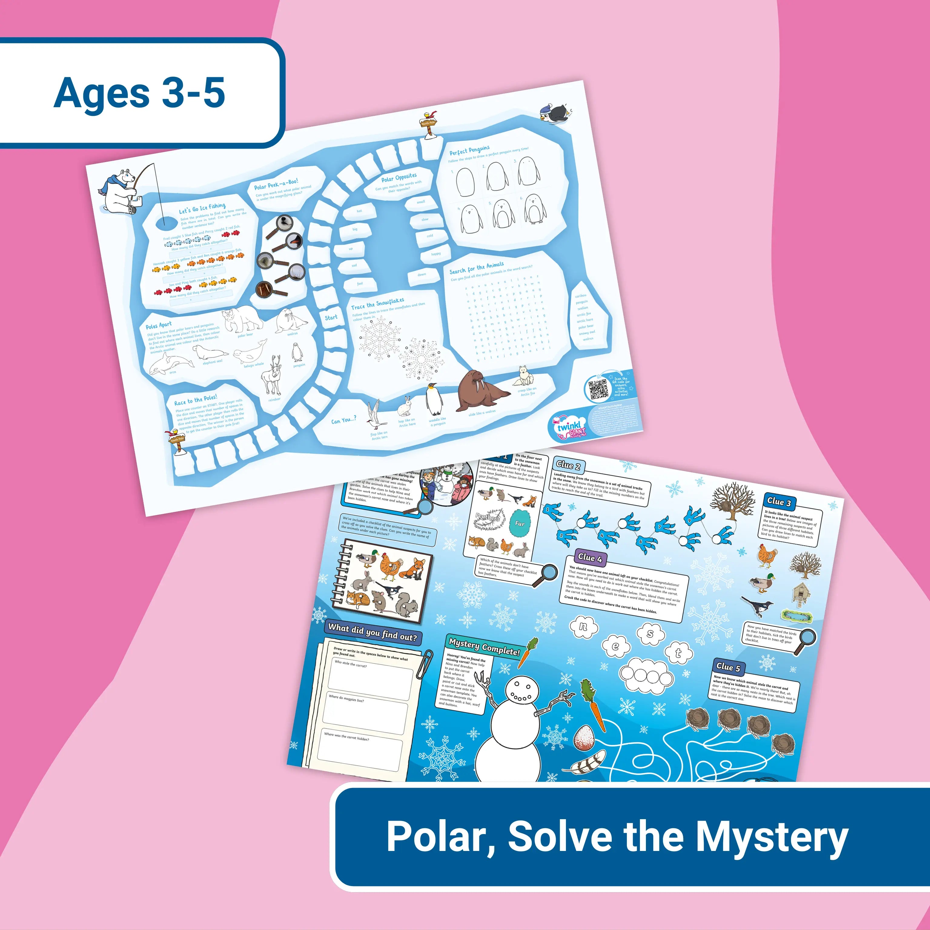 Giant Activity Mats - Polar, Solve the Mystery