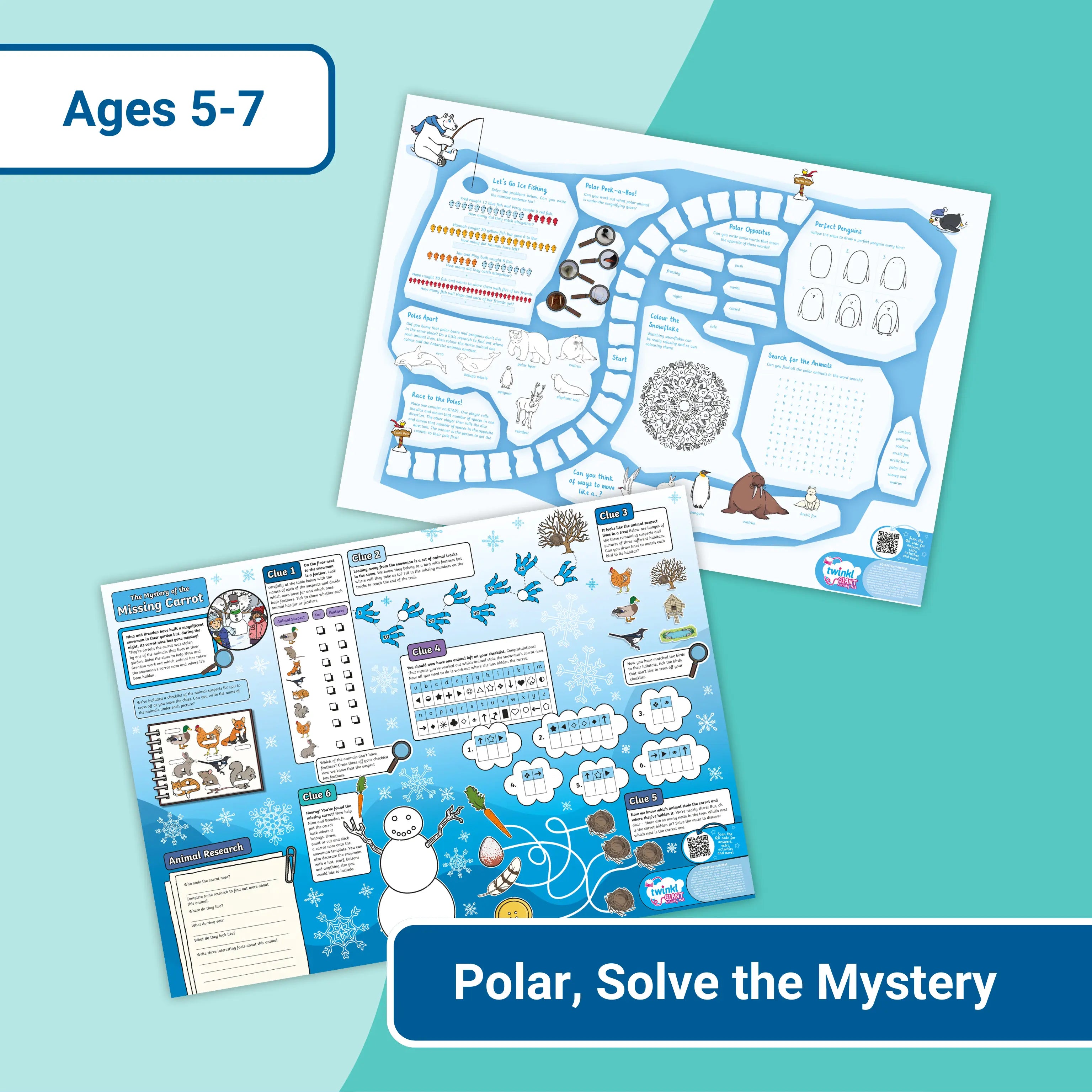 Giant Activity Mats - Polar, Solve the Mystery