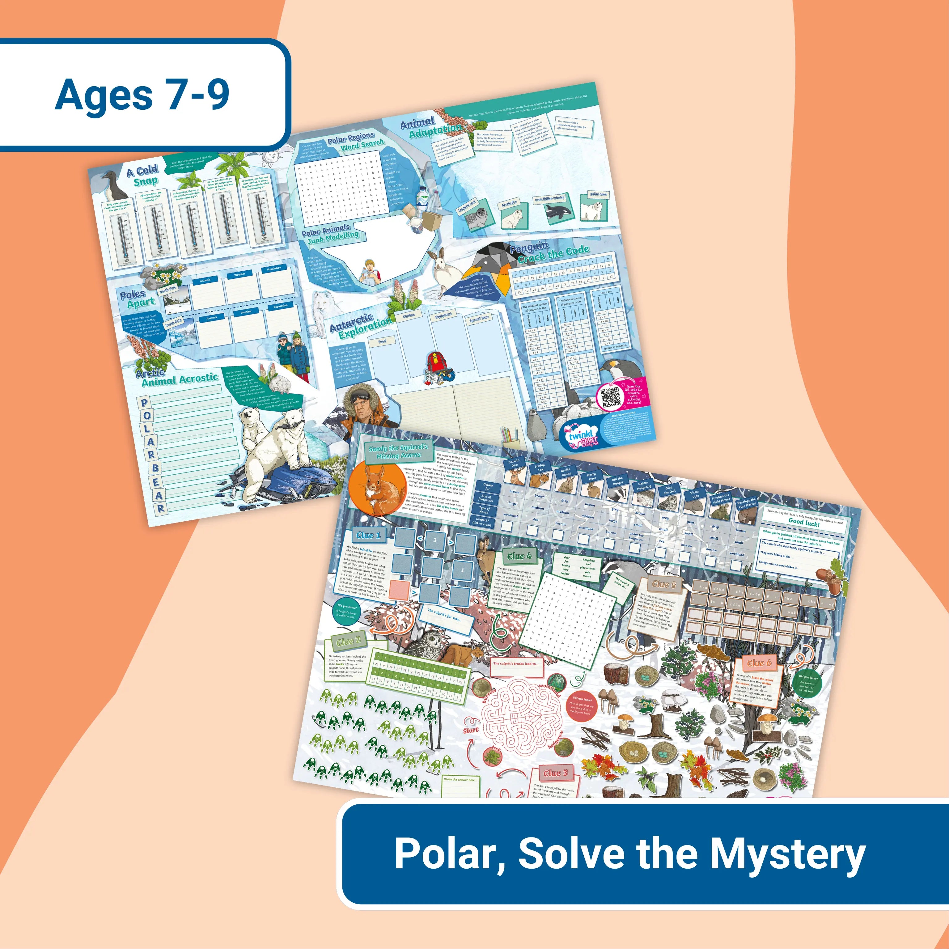 Giant Activity Mats - Polar, Solve the Mystery