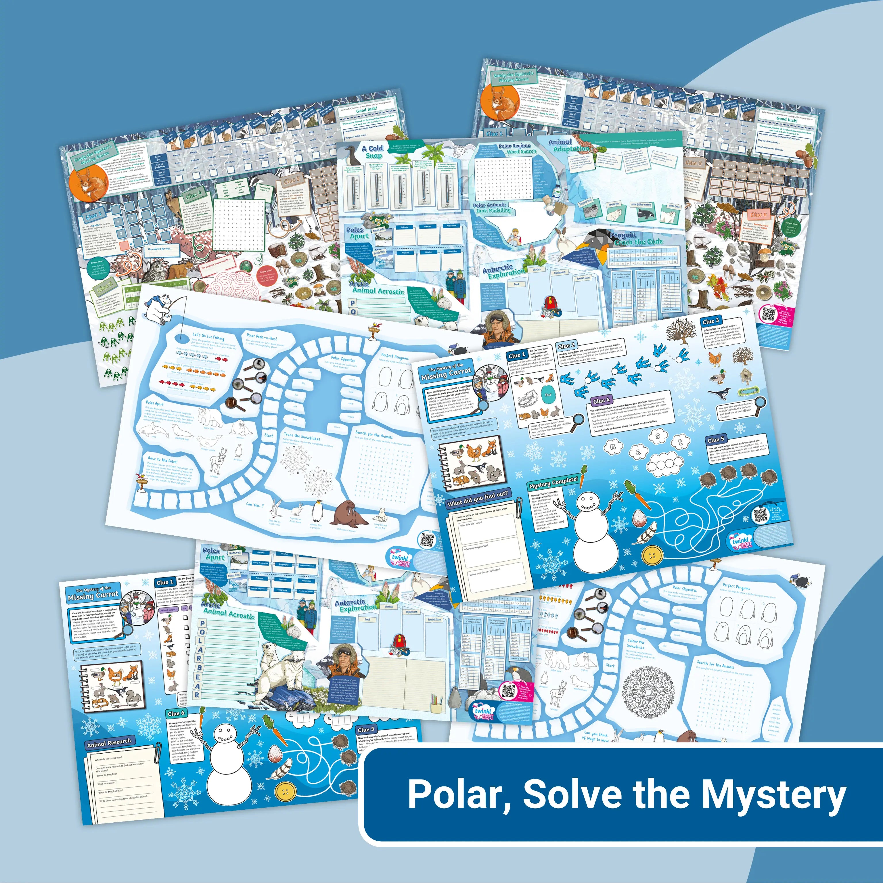 Giant Activity Mats - Polar, Solve the Mystery