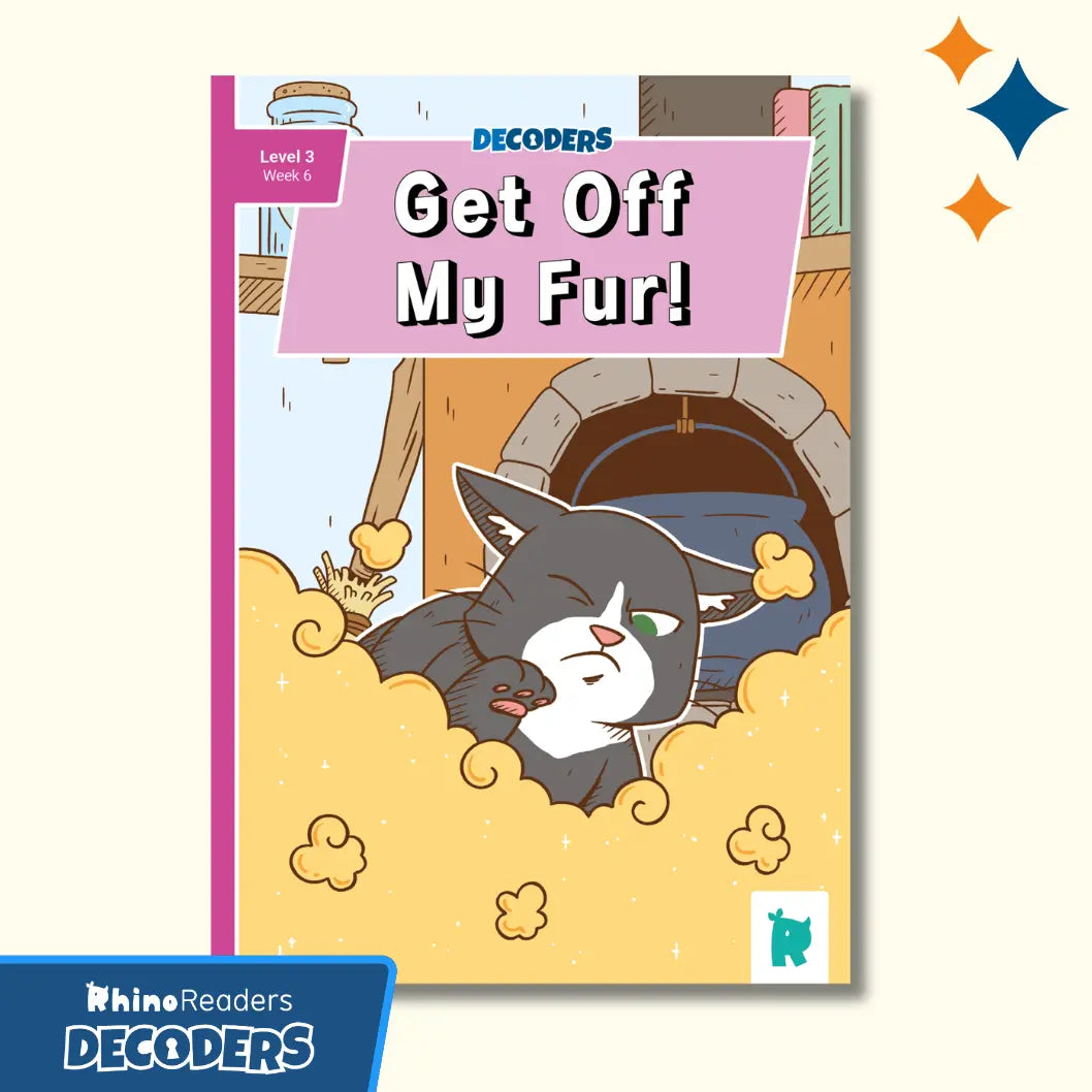 Twinkl Rhino Readers Decoders - Get Off My Fur! (Level 3 / Week 6)