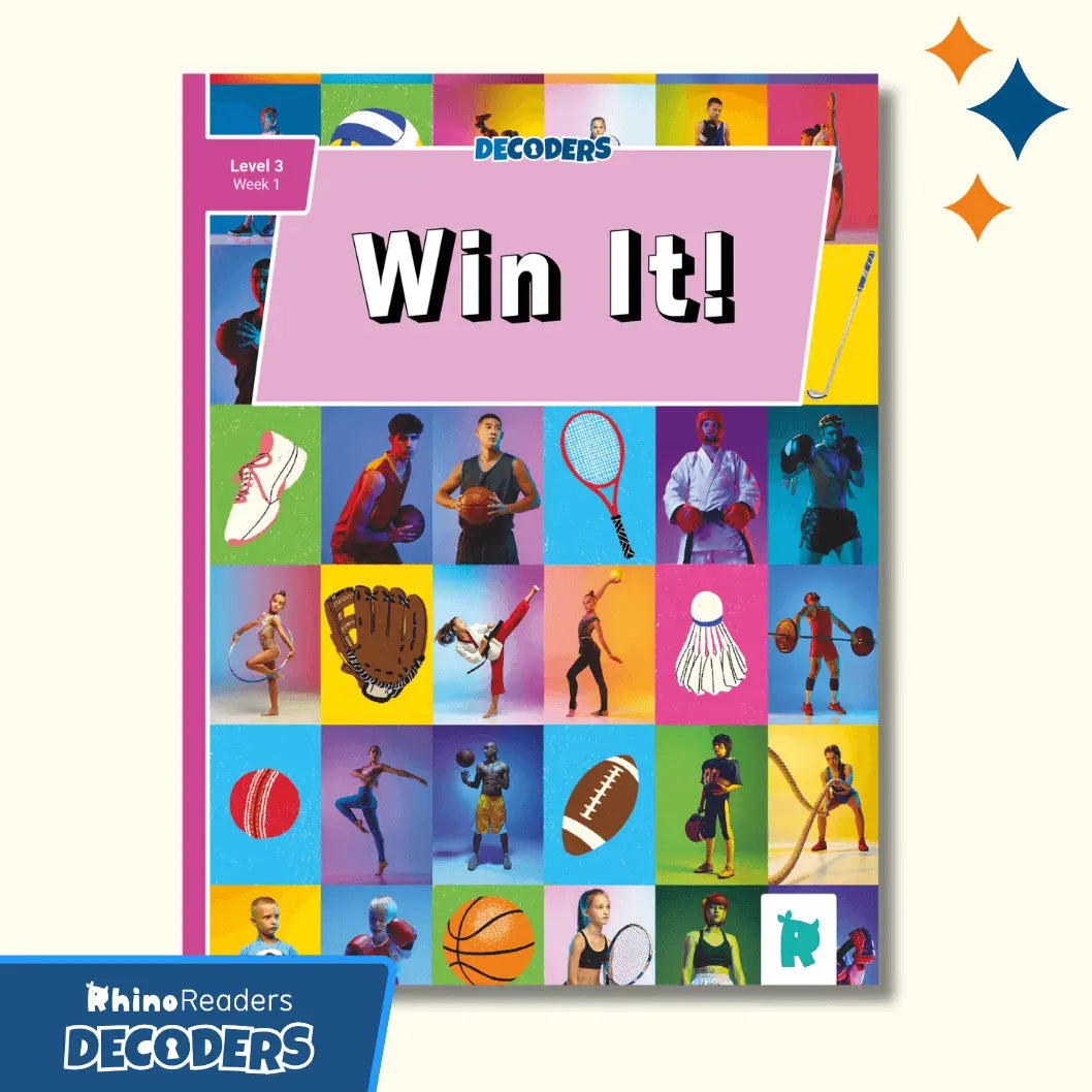 Twinkl Rhino Readers Decoders - Win It! (Level 3 / Week 1)