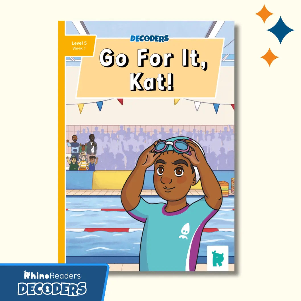 Twinkl Rhino Readers Decoders - Go For It, Kat! (Level 5 / Week 1)