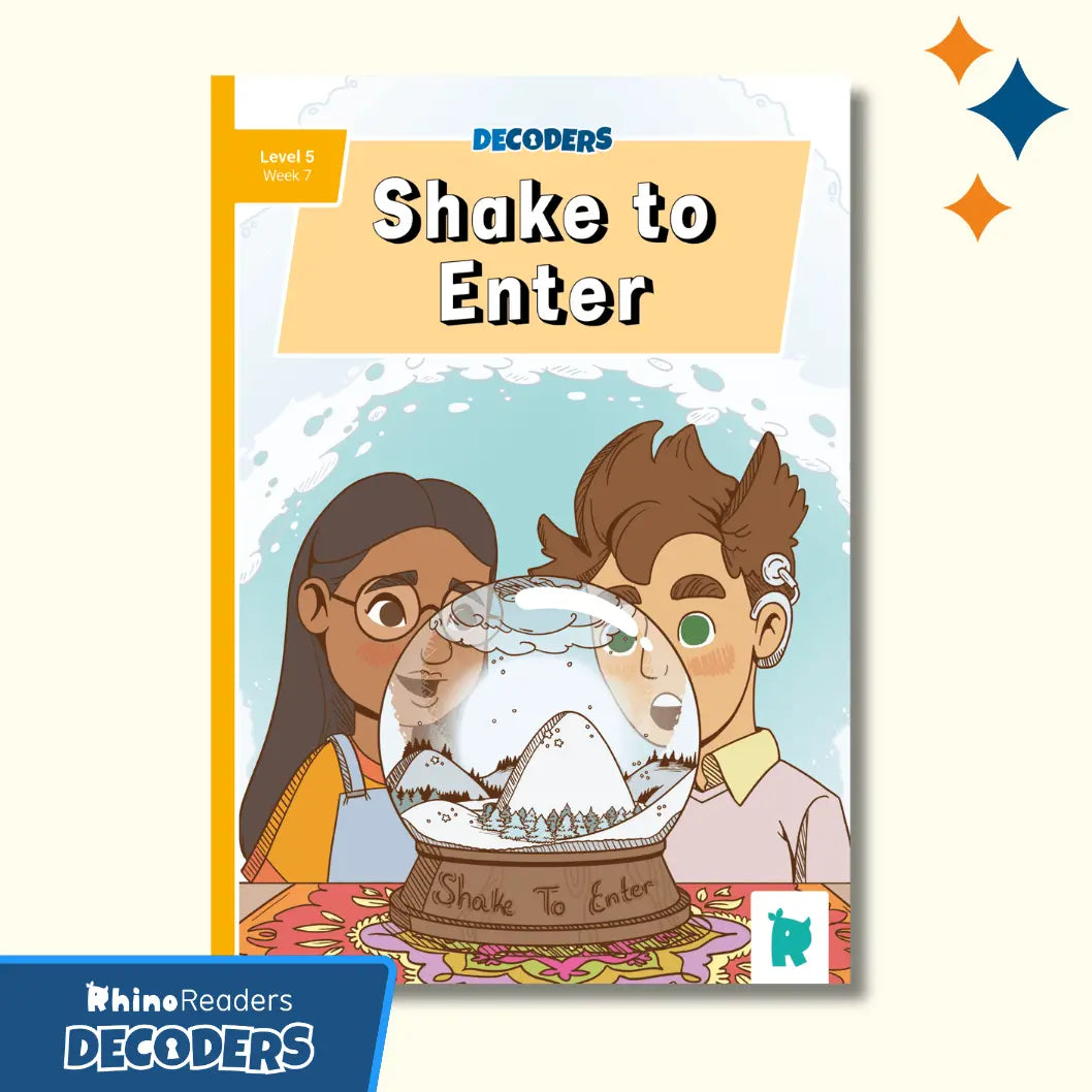 Twinkl Rhino Readers Decoders - Shake to Enter (Level 5 / Week 7)
