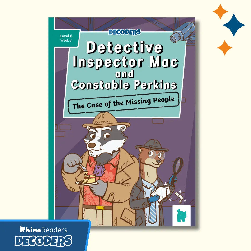 Twinkl Rhino Readers Decoders - Detective Inspector Mac and Constable Perkins The Case of the Missing People (Level 6 / Week 8)