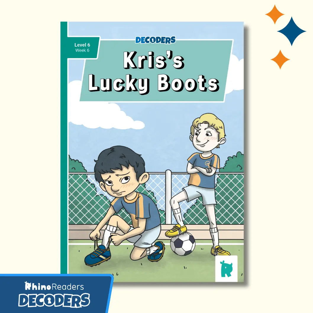 Twinkl Rhino Readers Decoders - Kris's Lucky Boots (Level 6 / Week 6)