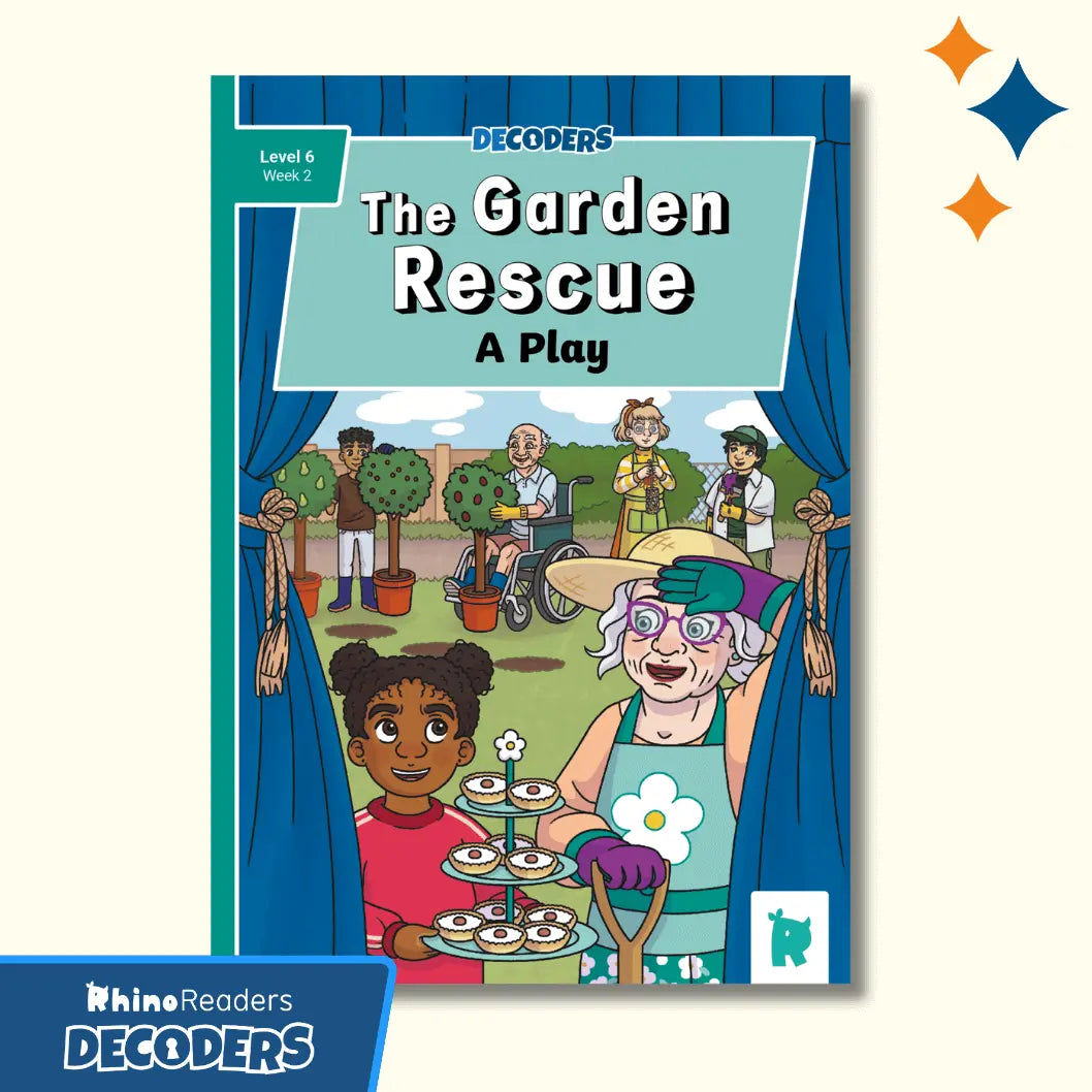 Twinkl Rhino Readers Decoders - The Garden Rescue: A Play (Level 6 / Week 2)