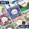 Twinkl Rhino Readers Level 1 Complete Collection Unit 1-6: The Complete Foundation for Early Reading Success