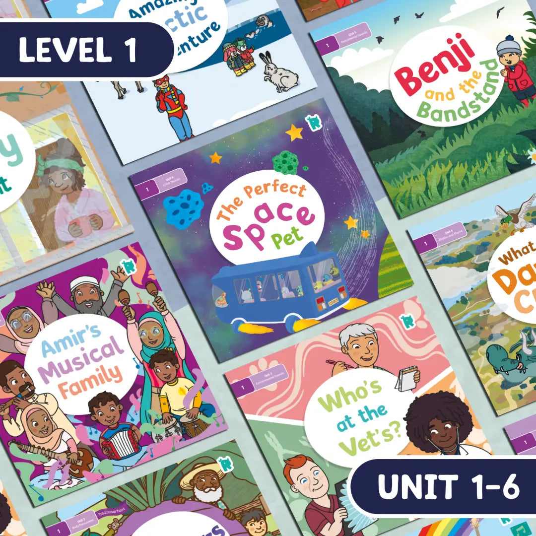 Twinkl Rhino Readers Level 1 Complete Collection Unit 1-6: The Complete Foundation for Early Reading Success