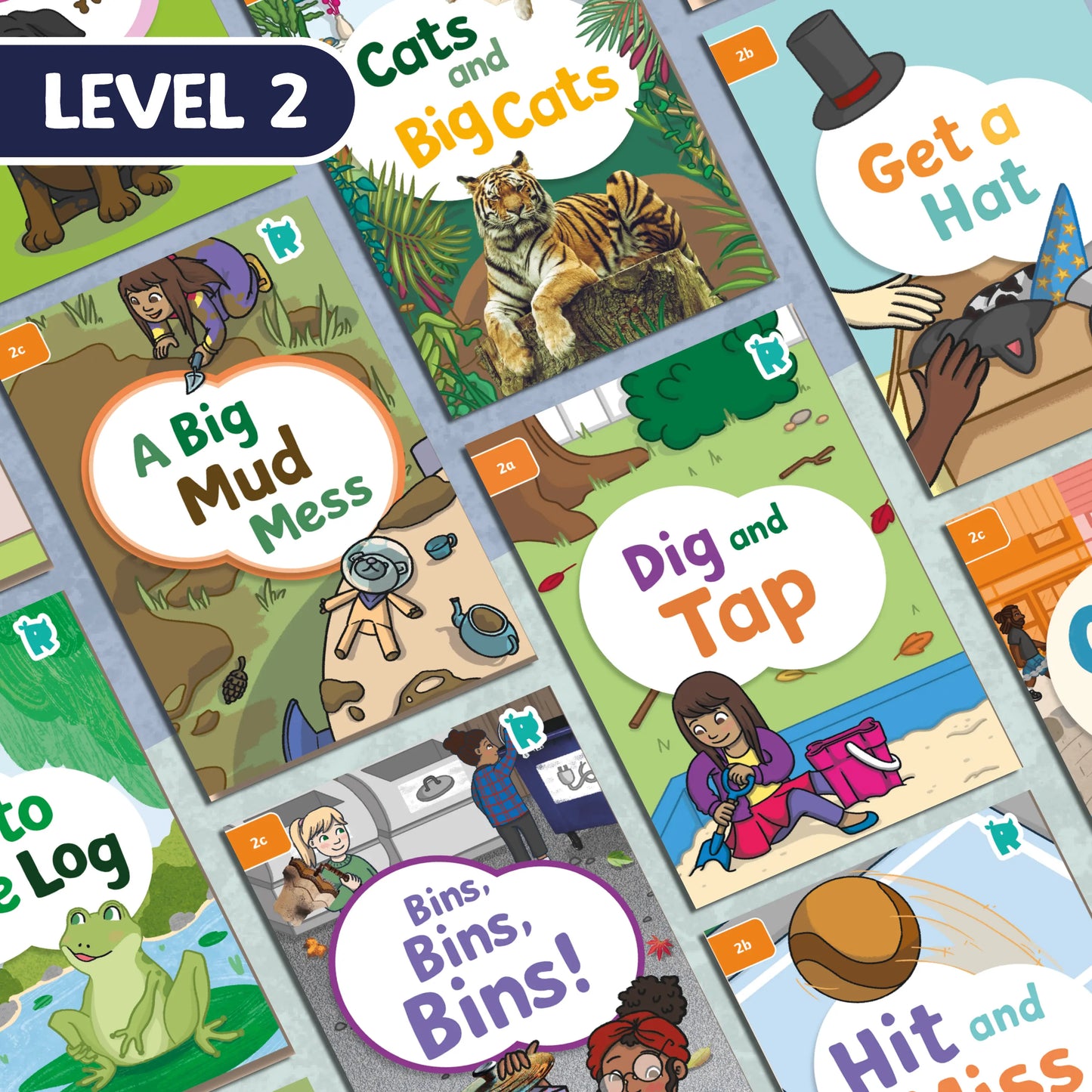 Twinkl Rhino Readers - 24 Decodable Reading Books - Level 2