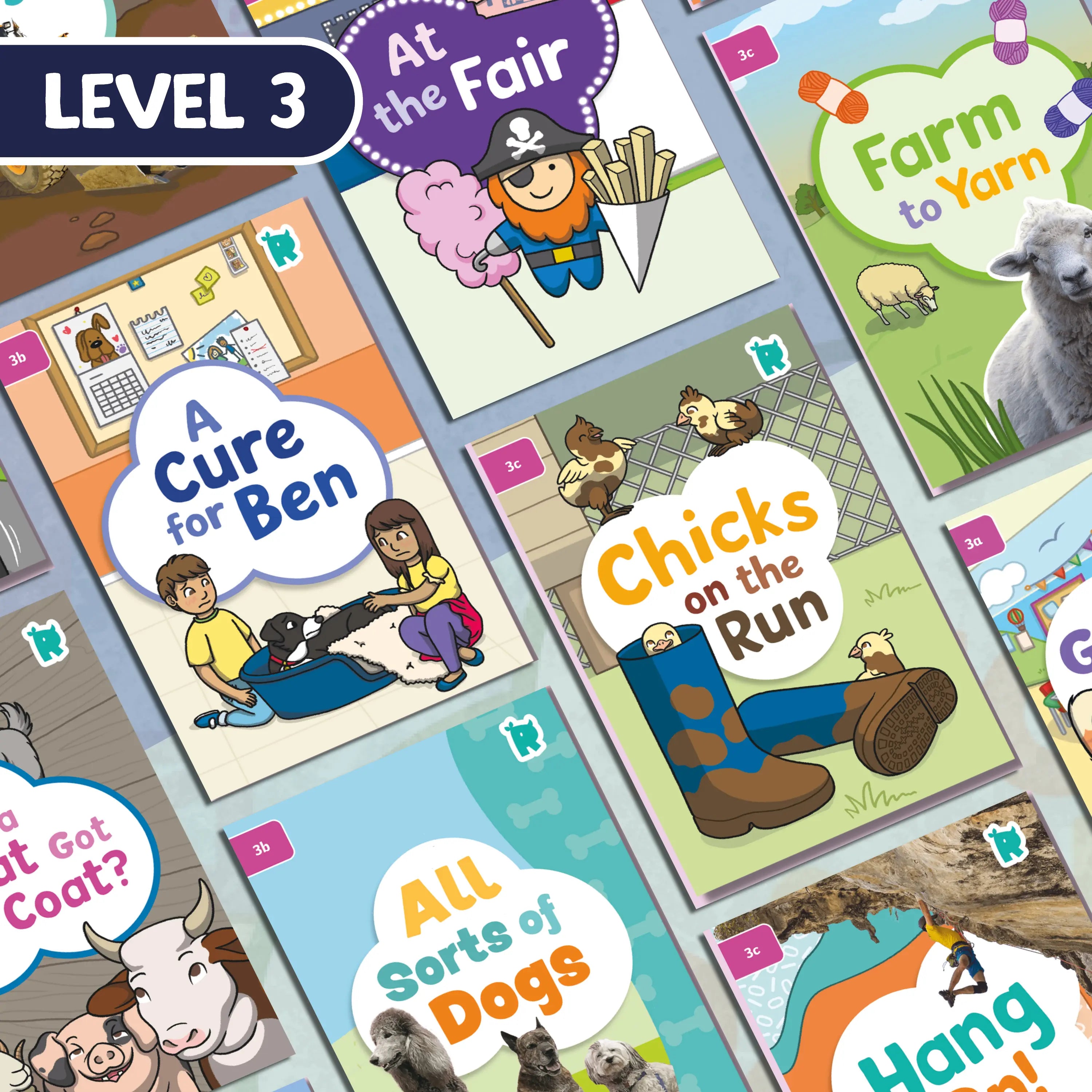 Twinkl Rhino Readers - 24  Decodable Reading Books - Level 3
