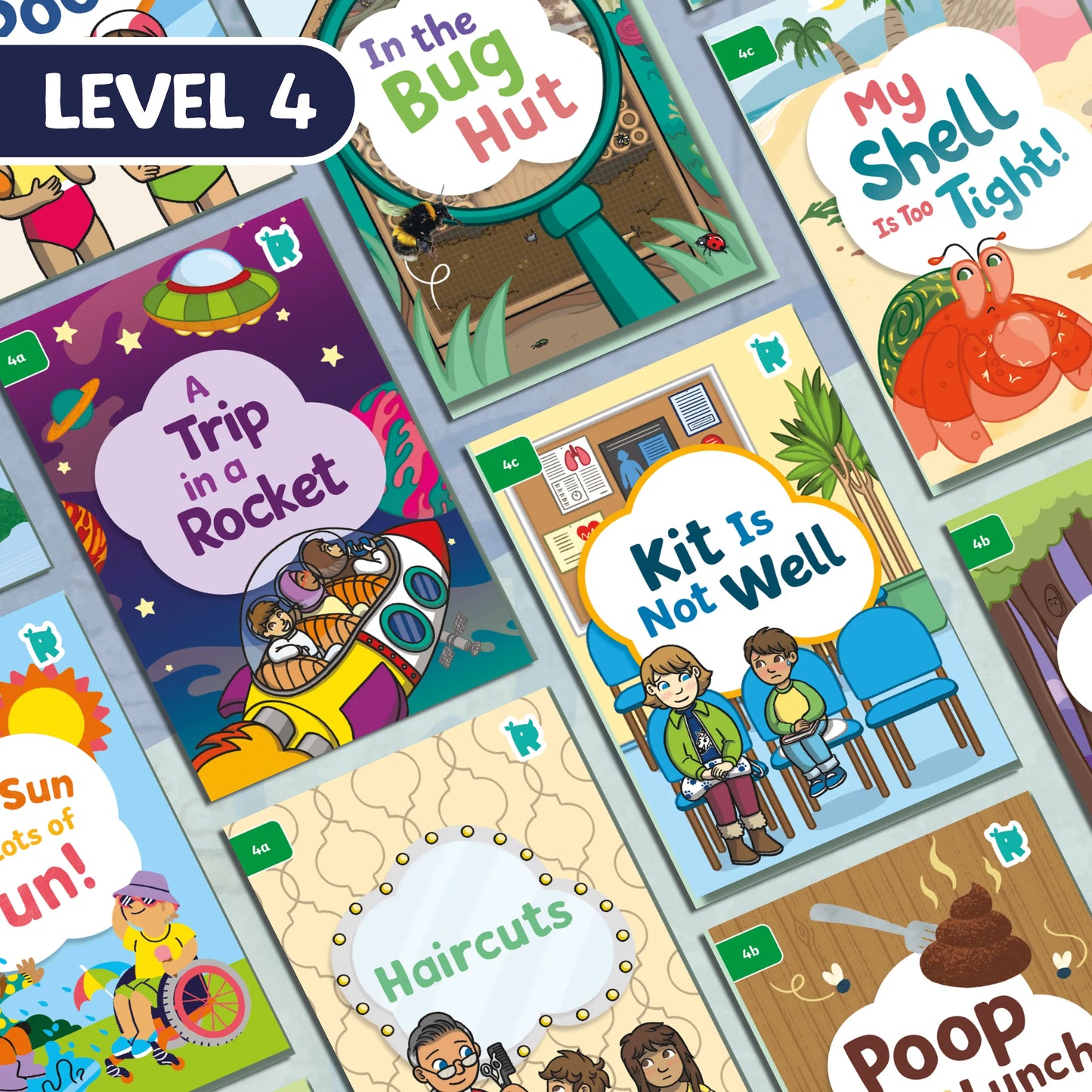 Twinkl Rhino Readers - 24 Decodable Reading Books - Level 4