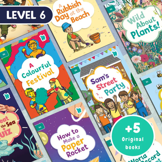 Twinkl Rhino Readers - 20 Decodable Reading Books - Level 6 + 5 originals