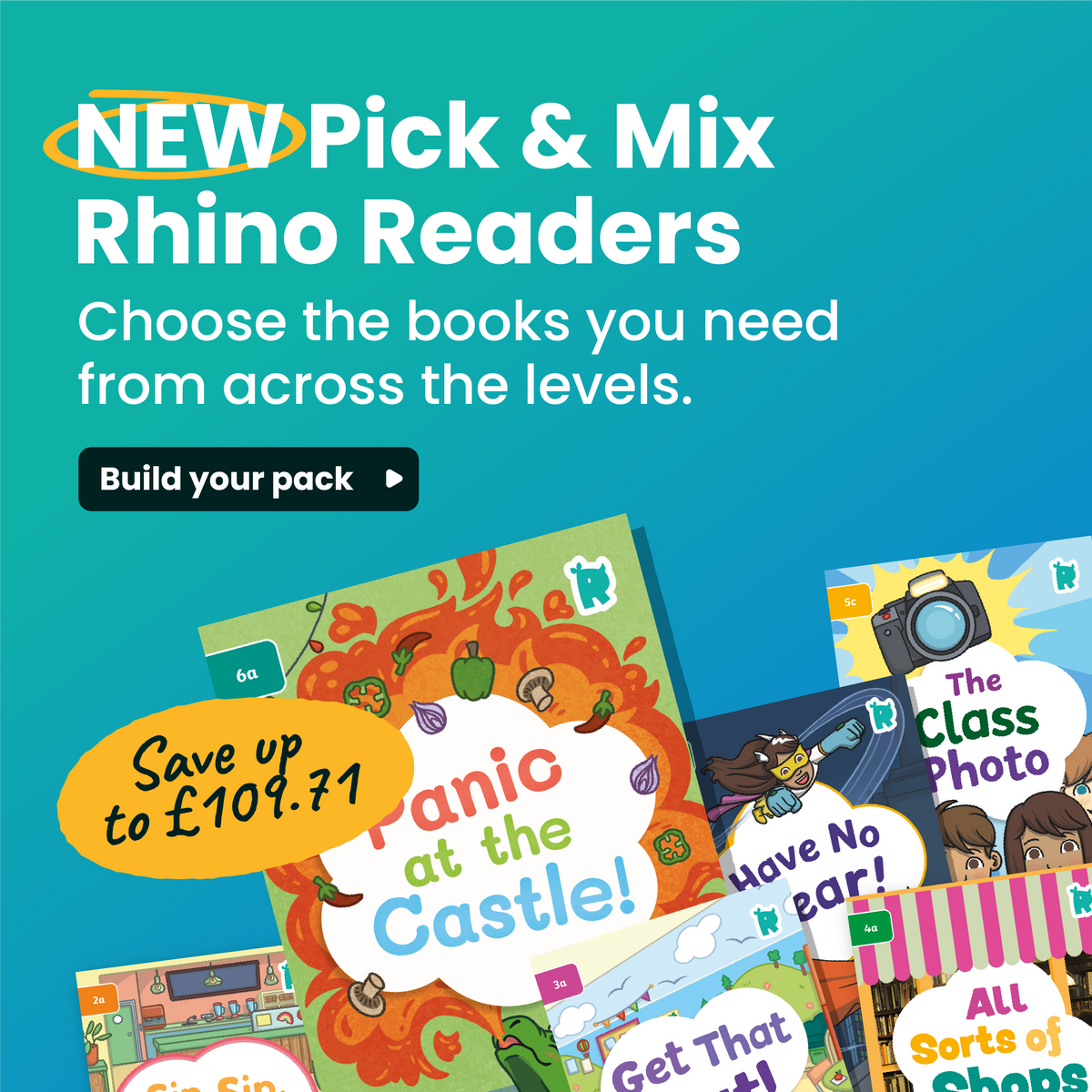 Rhino Readers - Pick and Mix Pack (10/30 Books)