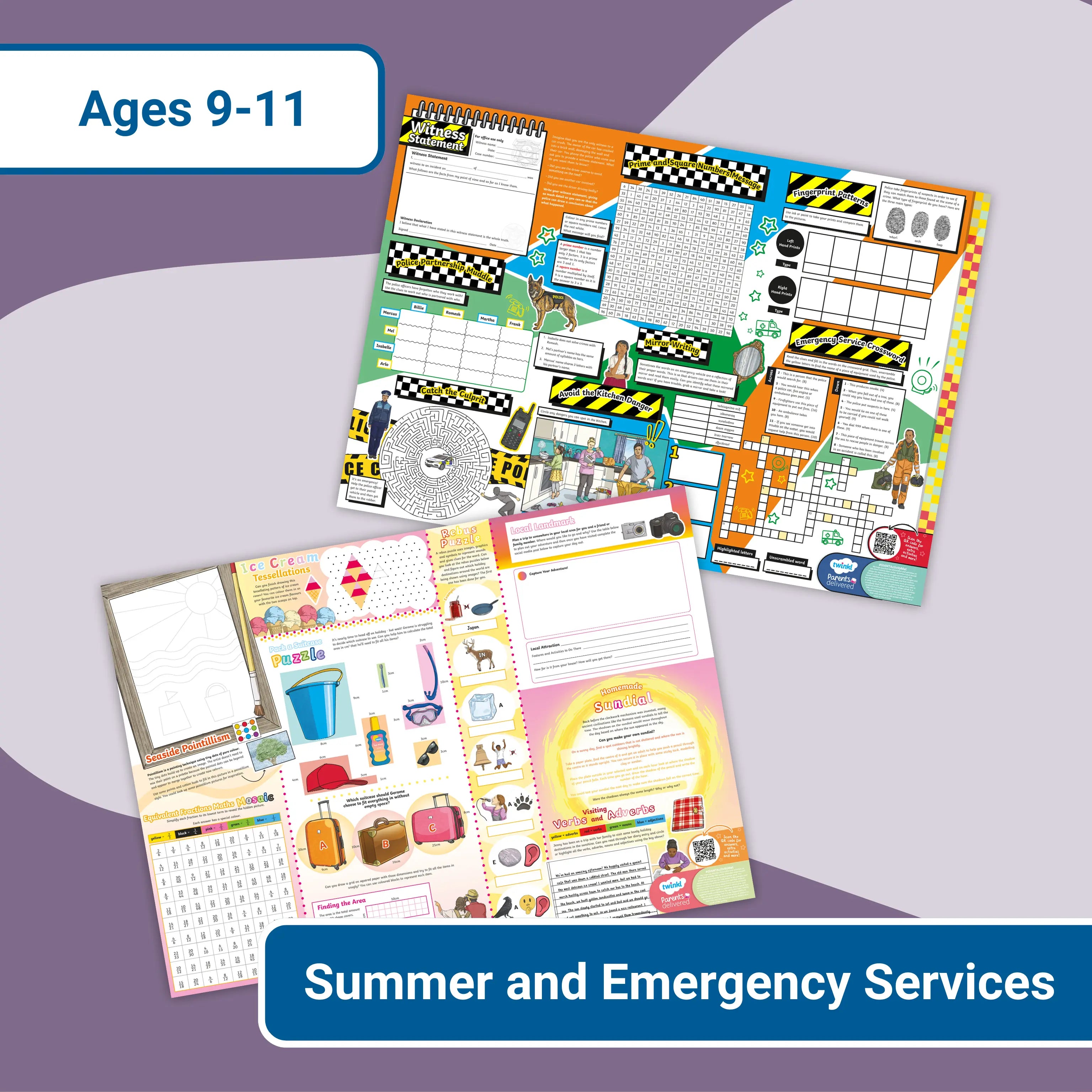 Giant Activity Mats - Summer and People Who Help Us/Emergency Services