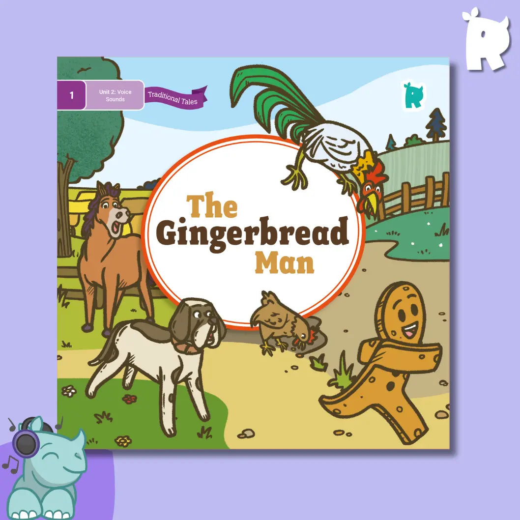 Twinkl Rhino Readers - The Gingerbread Man (Level 1 / Unit 2)