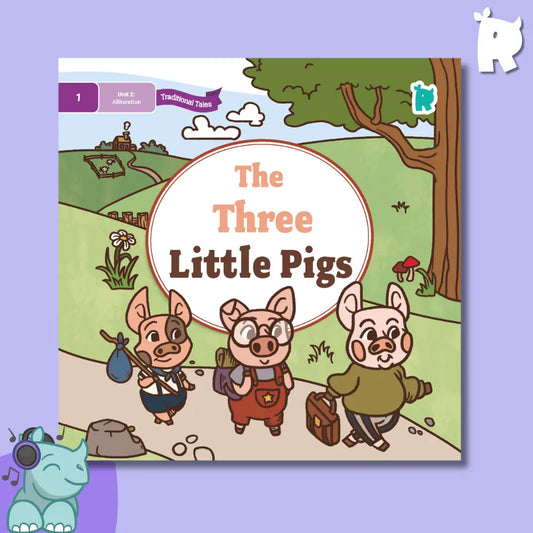 Twinkl Rhino Readers - The Three Little Pigs (Level 1 / Unit 2)