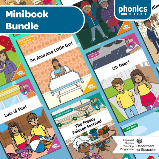 Twinkl Phonics Minibooks - 10 Sets of 84 Decodable Texts - Level 2-6