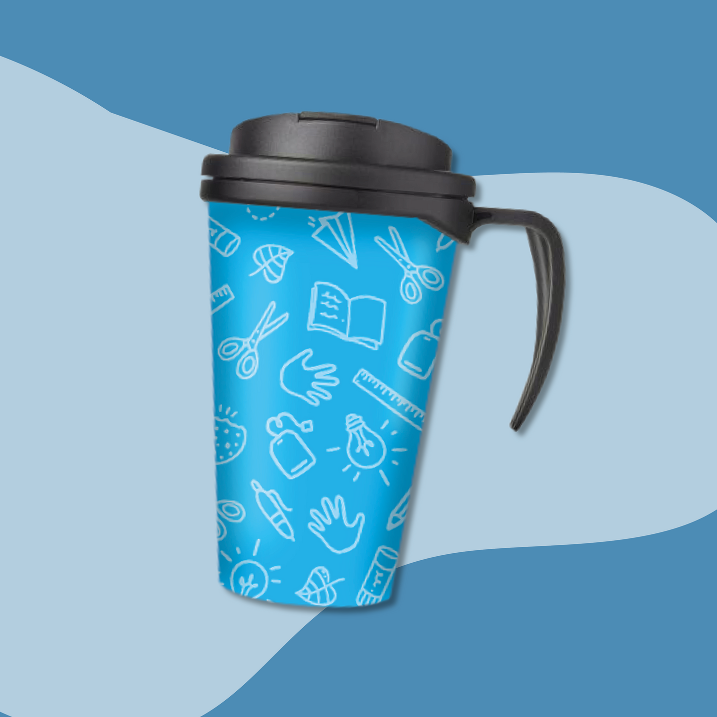 Twinkl Blue Mug Back