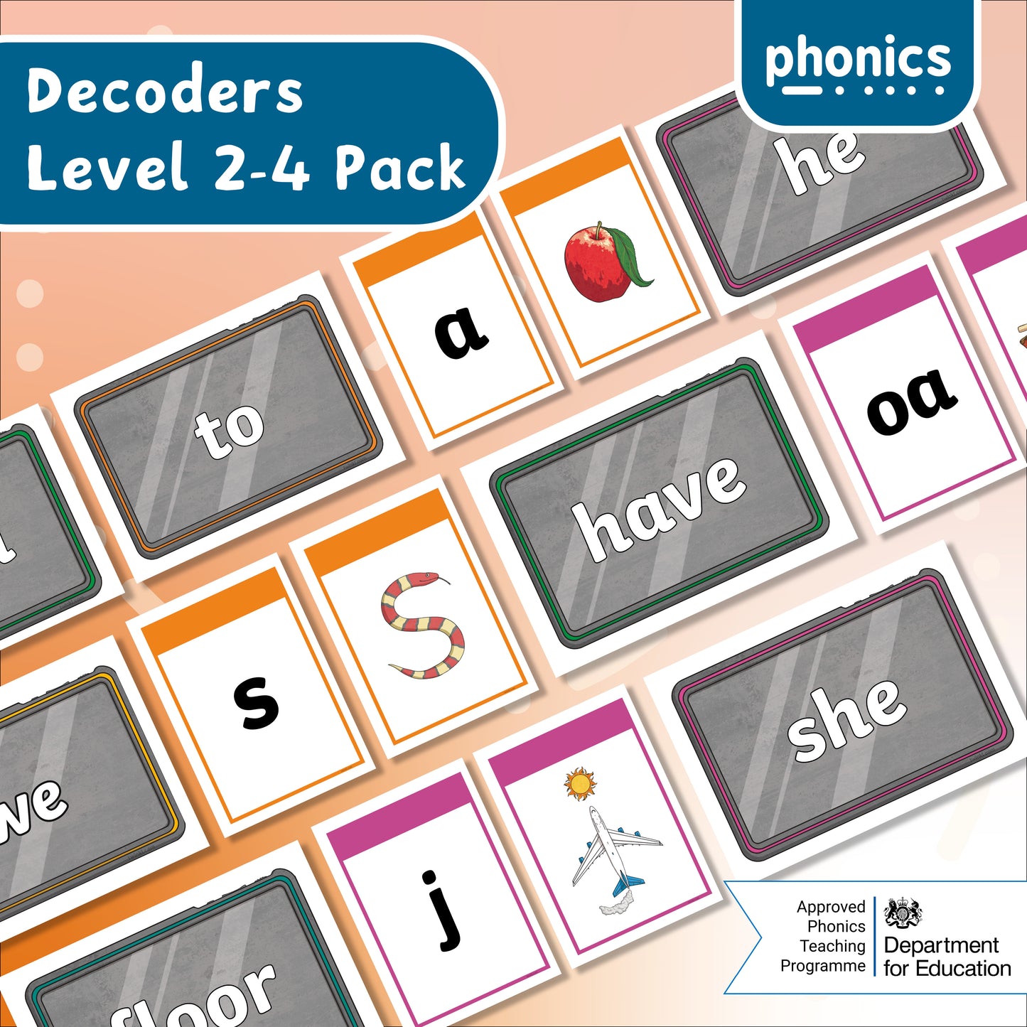 Twinkl Phonics - Decoders Level 2-4 Pack