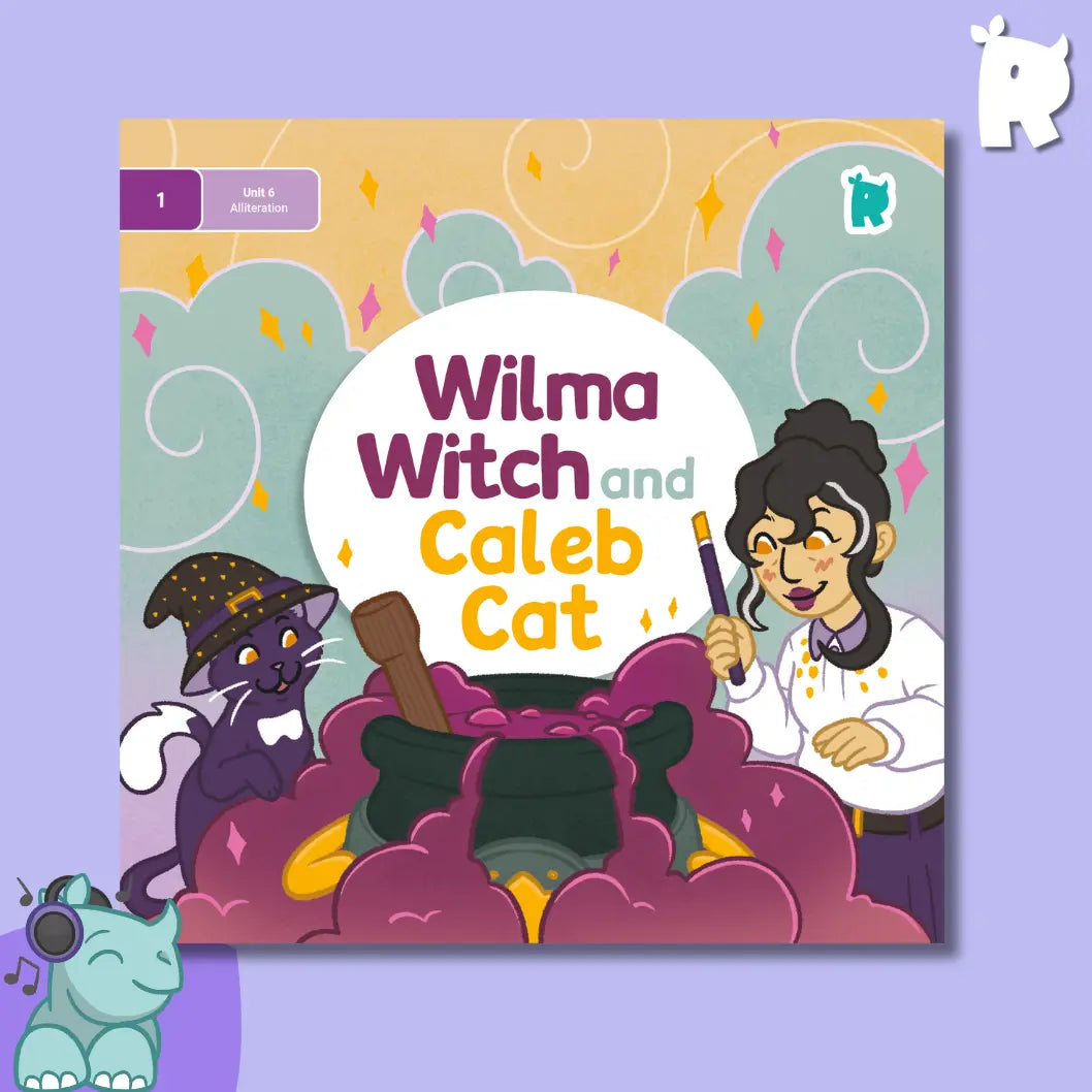 Twinkl Rhino Readers – Wilma Witch and Caleb Cat (Level 1 / Unit 6)
