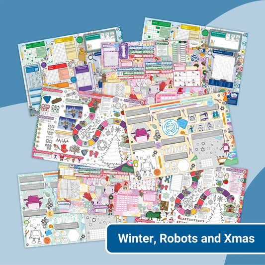 Giant Activity Mat - Winter, Robots and Xmas