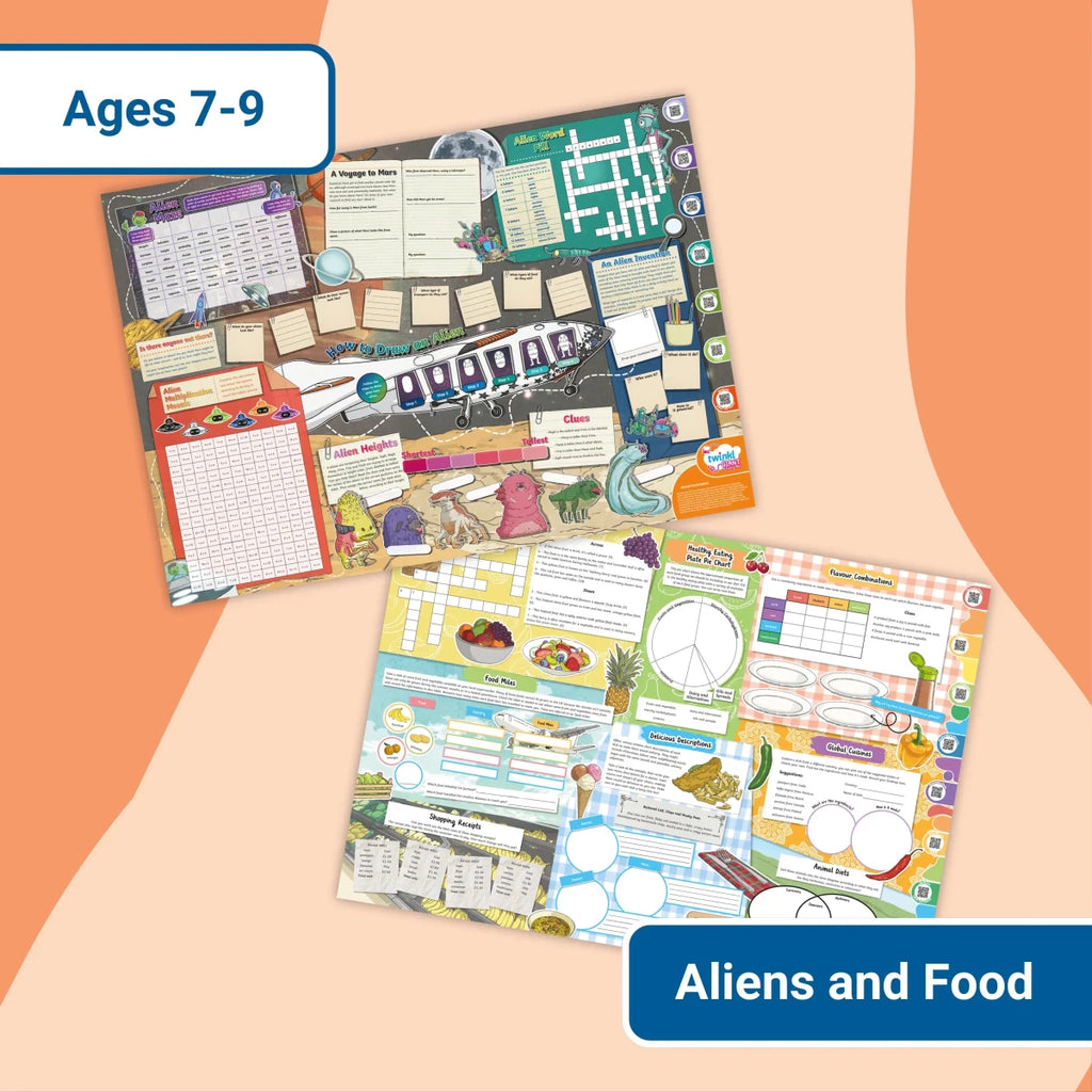 Giant Activity Mat - Aliens and Food - Twinkl Educational Publishing